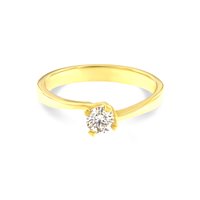 Ring Roman Gioielli Woman in Yellow Gold Diamante 0.22 Ct R368A25N170M5 - R368A25N170M5